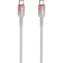 Forcell Braided USB-C to USB-C 100W 1m White 022860