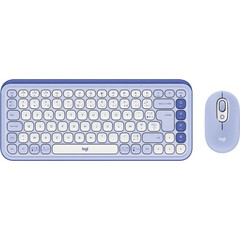Logitech Pop Icon Combo Lilac Ασύρματο Σετ Πληκτρολόγιο & Ποντίκι