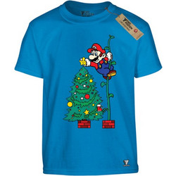 Takeposition Super Christmas Παιδικό T-Shirt Κοντομάνικο Γαλάζιο 806-3043