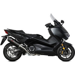 MIVV Oval Σετ Εξάτμισης για Yamaha T-Max 530 με Σιγαστήρα Black