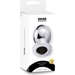 Zenn Open Medium Πρωκτική Σφήνα Diamond Plug 6.5cm Ασημί