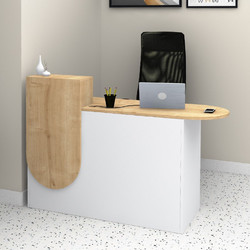 Megapap Rezio Γραφείο Reception Ξύλινο 140x50x101.8cm GP028-0141,2