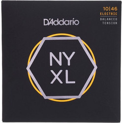 D'Addario NYXL Σετ 6 Χορδές Ηλεκτρικής Κιθάρας Carbon 10-46" Normal Tension