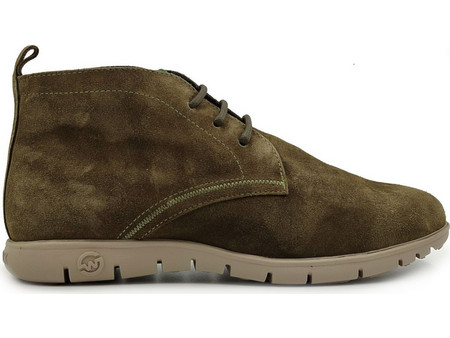 Slowwalk Ανδρικά Μποτάκια Suede Χακί CELANOVAKAKI