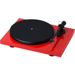 Pro-Ject Debut RecordMaster II Πικάπ με Προενίσχυση USB Red + Ortofon OM5e