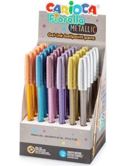 Carioca Fiorella Metallic Στυλό Gel Διάφορα Χρώματα 10343371
