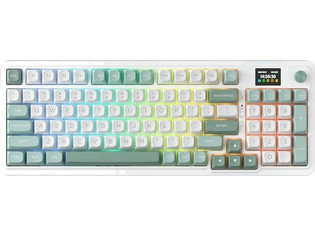 Redragon Galatin Pro Ασύρματο Μηχανικό Gaming Πληκτρολόγιο με Mint Mambo Διακόπτες RGB White