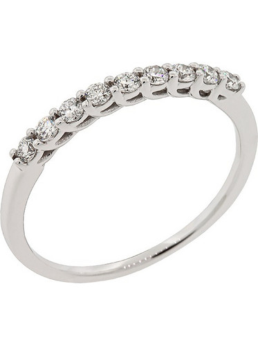 Million Diamonds Γυναικείο Δαχτυλίδι Σειρέ Μισόβερο από Λευκόχρυσο 18K με Διαμάντι 0.22CT