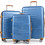 Costway BL10015NY Σετ Βαλίτσες 3τμχ Μπλε