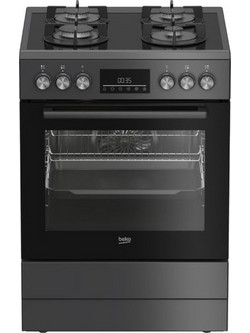 Beko FBM62330GADSN Κουζίνα Ηλεκτρική 72lt με Εστίες Αερίου 60cm