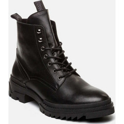 Steve Madden Qaiza Ανδρικά Αρβυλάκια Δερμάτινα Μαύρα STESH1200059