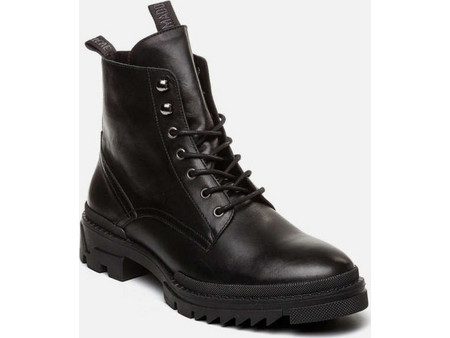 Steve Madden Qaiza Ανδρικά Αρβυλάκια Δερμάτινα Μαύρα STESH1200059