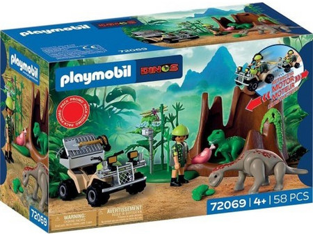 Playmobil Dinos Εξερεύνηση Στην Κρυψώνα Των Δεινοσαύρων για 4+ Ετών 72069