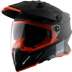 Axor X-Cross Dual Dull Black Orange Κράνος Μηχανής Motocross 1600gr