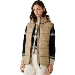Pepe Jeans Sussy Αμάνικο Γυναικείο Μπουφάν Puffer Μακρύ Μπεζ PL4024359-836