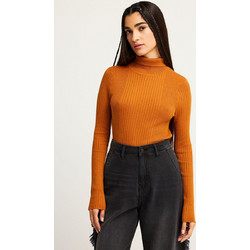 Funky Buddha Γυναικεία Πλεκτή Μπλούζα Ζιβάγκο Rusted FBL012-128-09