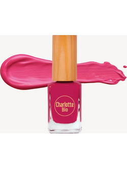 Charlotte Bio Raspberry Pink Gloss Βερνίκι Νυχιών Μακράς Διαρκείας 10ml
