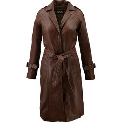 Leather 100 Γυναικείο Ημίπαλτο από Δερματίνη Σοκολατί 37-W-DIANA