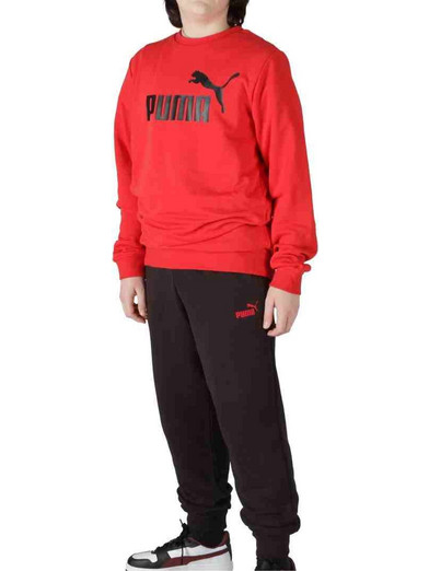 Puma Παιδικό Σετ Φόρμας Κόκκινο Μαύρο 686296-11