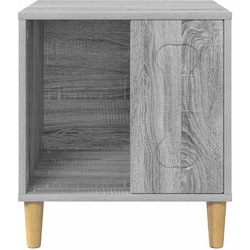vidaXL Σπιτάκι Σκύλου Ξύλινο Γκρι 44x42x49cm