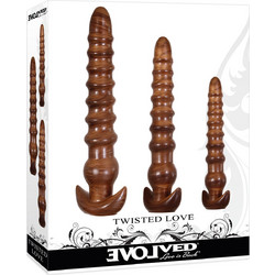 Evolved Novelties Twisted Love Σετ Πρωκτικές Σφήνες Καφέ 3τμχ