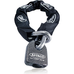 Artago 68T150 Αντικλεπτική Αλυσίδα Μηχανής με Κλειδαριά 150cm Μαύρη