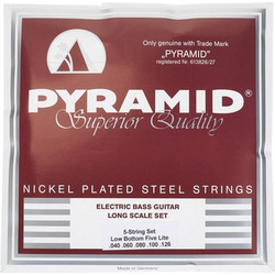 Pyramid 267988 Σετ 5 Χορδές Ηλεκτρικού Μπάσου Nickel Plated Steel 40-126"