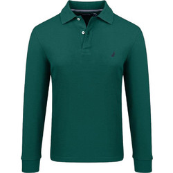Nautica Ανδρική Μπλούζα Polo Μακρυμάνικη Πράσινη 3NCK47104-3FB