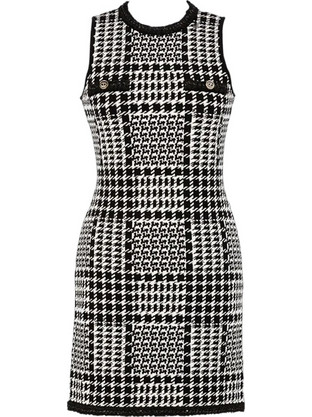 TWINSET Mini Βραδινό Φόρεμα Μεταξωτό Μαύρο Λευκό 252TT3042-12907