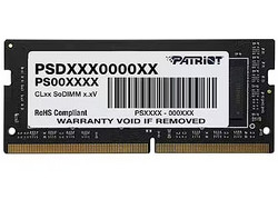 Patriot Signature Line 8GB (1X8GB) DDR4 RAM 3200MHz C22 Black SoDimm