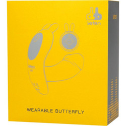 Leten Wearable Butterfly Vibrator Δονητής G-Spot για Ζευγάρια με Τηλεχειριστήριο 10cm Ροζ