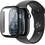 AMAZINGTHING Radix Θήκη Σιλικόνης Tempered Glass για Apple Watch 11 42mm Μαύρη