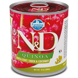 Farmina N&D Quinoa Skin & Coat Mini Adult Grain Free with Duck & Coconut 285gr