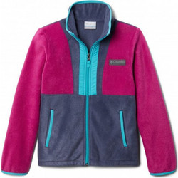 Columbia Γυναικεία Ζακέτα Fleece Μακριά με Φερμουάρ Φούξια AY7549-665