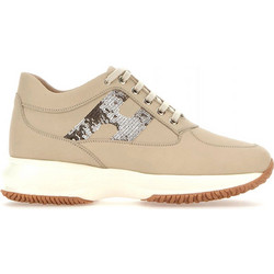 Hogan Interactive Γυναικεία Sneakers Flatforms Μπεζ HXW00N056400Z-LC023