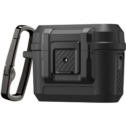 Spigen Lock Fit Θήκη Πλαστική με Γάντζο για Apple AirPods Pro 3 Μαύρη