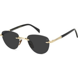 David Beckham DB1224/S RHL/IR Ανδρικά Γυαλιά Ηλίου Aviator Κοκάλινα Χρυσό Μαύρο με Μαύρο Φακό