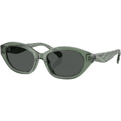 Tory Burch TY7232U 194187 Γυναικεία Γυαλιά Ηλίου Οβάλ Κοκάλινα Πράσινα με Μαύρο Φακό