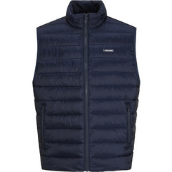 Jack & Jones Αμάνικο Ανδρικό Μπουφάν Puffer Navy Μπλε 12294222