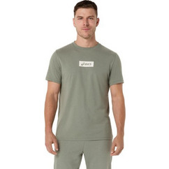 ASICS Chest Logo Tee Ανδρικό Αθλητικό T-Shirt Πράσινο Mint 2031F333-300