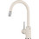 Blanco Mida-S 526968 Μπαταρία Κουζίνας Πάγκου Διπλής Παροχής Ανάμεικτη με Ντουζ Λευκή