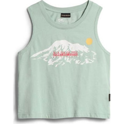 Napapijri Γυναικείο Αθλητικό T-Shirt Πράσινο Mint NP0A4GYP-G1E