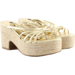 Nine West Riplee3 Γυναικεία Πέδιλα Suede Μπεζ με Χοντρό Χαμηλό Τακούνι 01-710