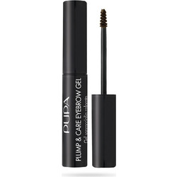 Pupa Plump & Care 002 Brown Mascara Φρυδιών 3ml