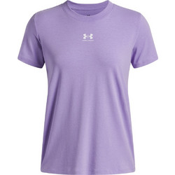 Under Armour Off Campus Core SS Γυναικείο Αθλητικό T-Shirt Λιλά 1383648-538