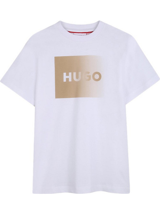 Hugo Παιδικό T-Shirt Κοντομάνικο Λευκό G01019-10P