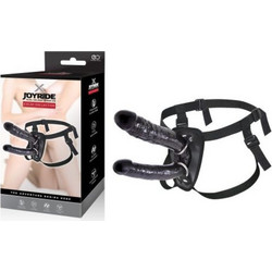NMC X Joyride Harness Strap On με Διπλό Dildo Μαύρο