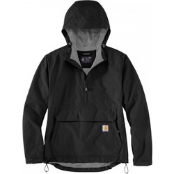 Carhartt Γυναικείο Μπουφάν Pullover Μακρύ Αδιάβροχο Μαύρο 105861-N04
