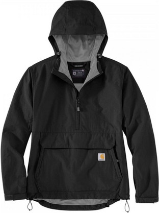 Carhartt Γυναικείο Μπουφάν Pullover Μακρύ Αδιάβροχο Μαύρο 105861-N04