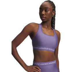 Under Armour Crossback Mid Bra Αθλητικό Μπουστάκι με Μέτρια Στήριξη & Αφαιρούμενη Ενίσχυση Μωβ 1361034-520